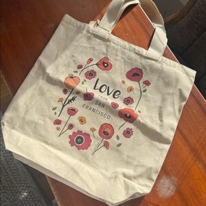 NEW Floral Canvas Tote Bag